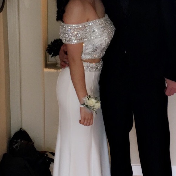 High End white Prom / Special occasion dress.